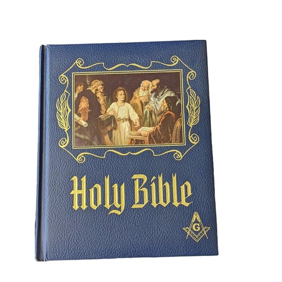 Other Masonic Holy Bible Master Reference Edition Heirloom 1964 Red